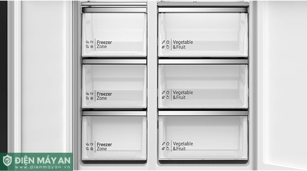 Tủ Lạnh Side By Side Hitachi Inverter 525 Lít HRSN9552DDXVN